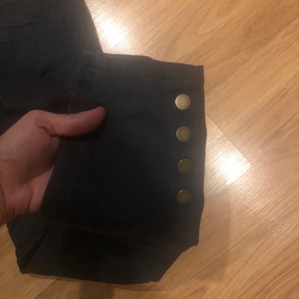 Loft Charcoal Gray Skinny, Low Rise Pants Sz 4 - Picture 4 of 4